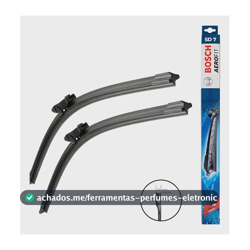 Palhetas Dianteiras Bosch Aerofit Sd7 Vw Gol Vi Voyage Preto