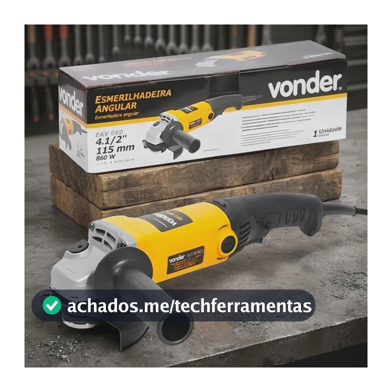 Esmerilhadeira Angular 4.1/2 860W Profissional Vonder EAV860N