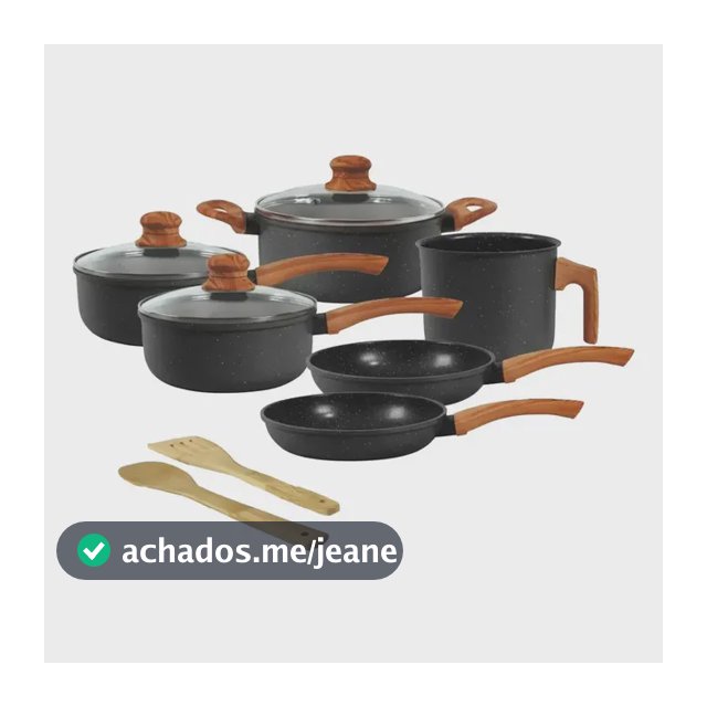 Jogo De Panelas Indução Tuut Ecoglide 8 Peças Graphite