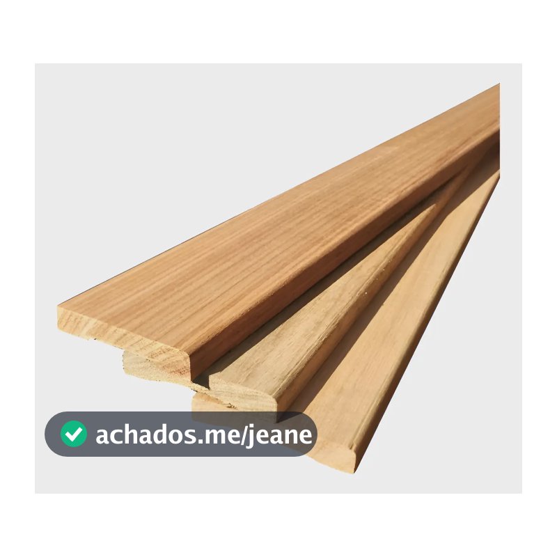 Guarnição Lisa De Tauari 5 Cm Para Porta Marrom