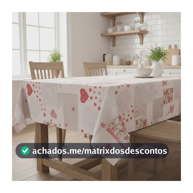 Toalha De Mesa 6 Lugares Plástico Térmica Impermeável Pvc