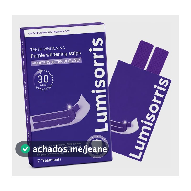 Lumisorris Purple Strips V34 14 Unidades 7 Pares Uso Diário