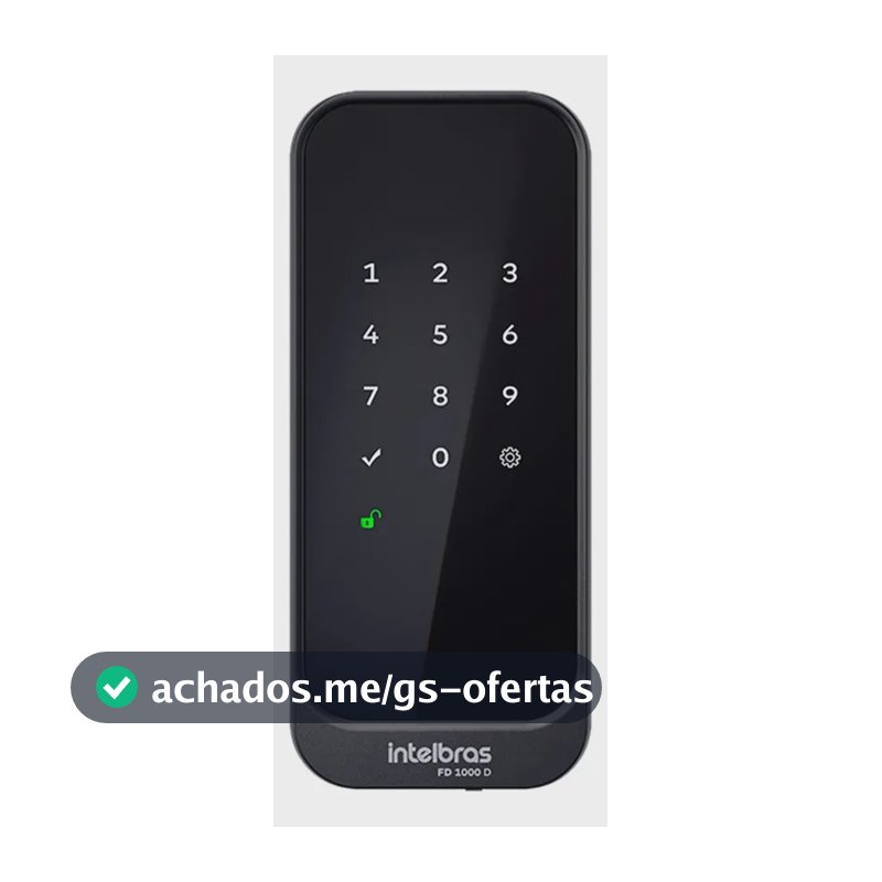 Fechadura Digital De Sobrepor Fd 1000 D Preta Intelbras