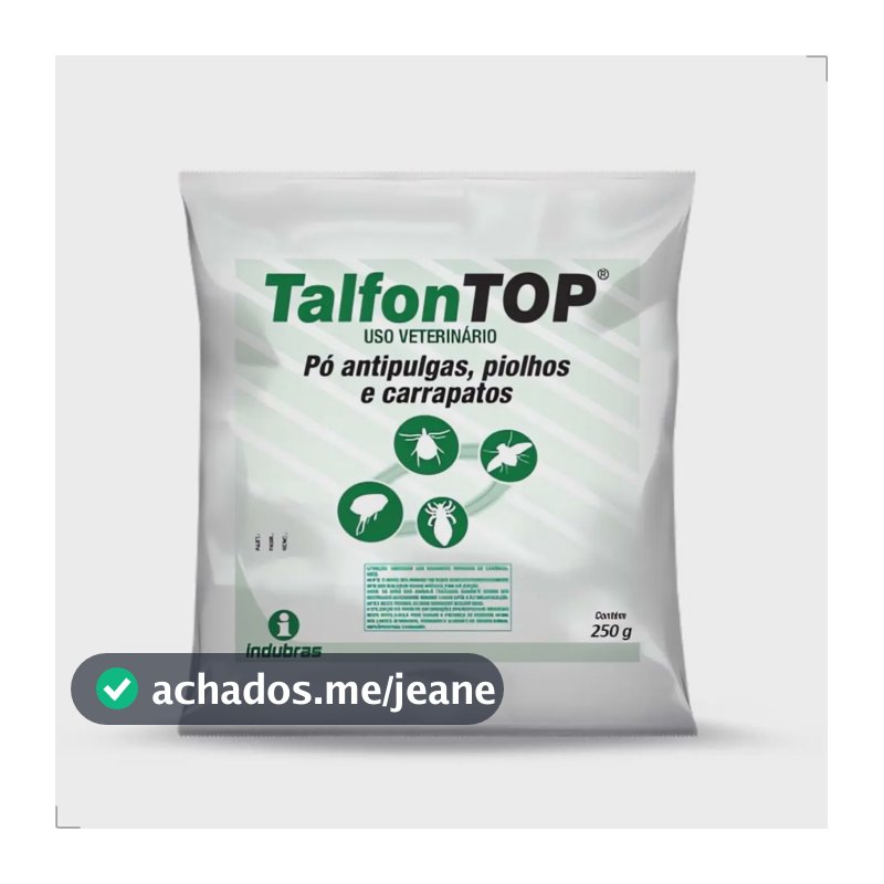 Veneno Pulgas Y Garrapatas Talfontop 250g Verde-limão
