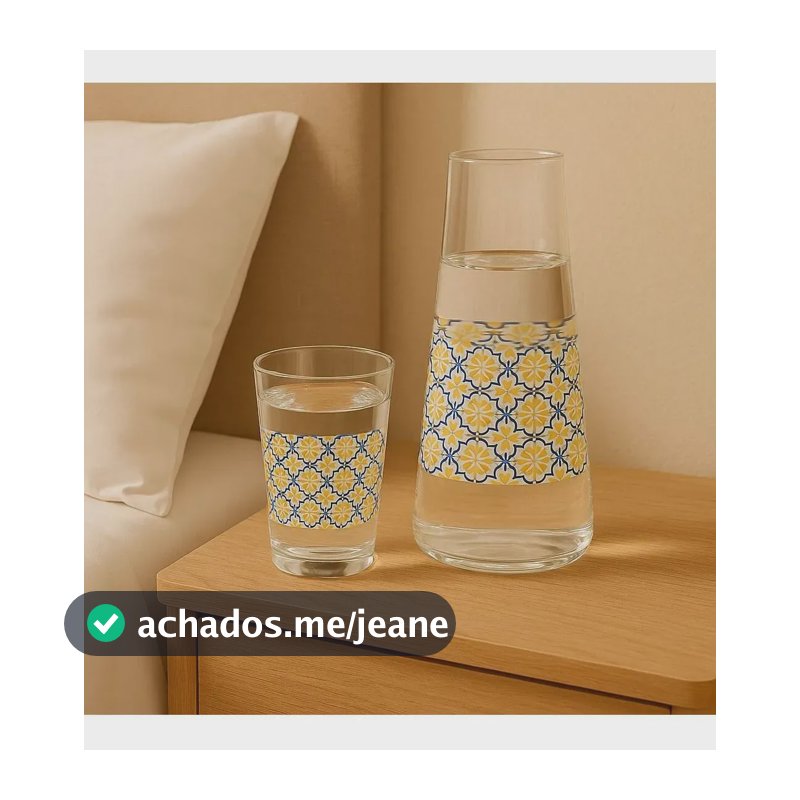 Moringa E Copo Paris , Jarra De Vidro 1,17l - Ruvolo