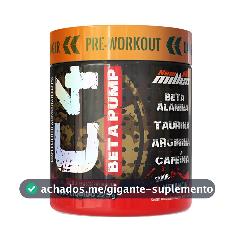 Pré Treino C4 Beta Pump 225g New Millen Diversos Sabores Sabor Melancia