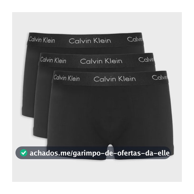 Kit Calvin Klein De 3 Cuecas Low Rise Trunk