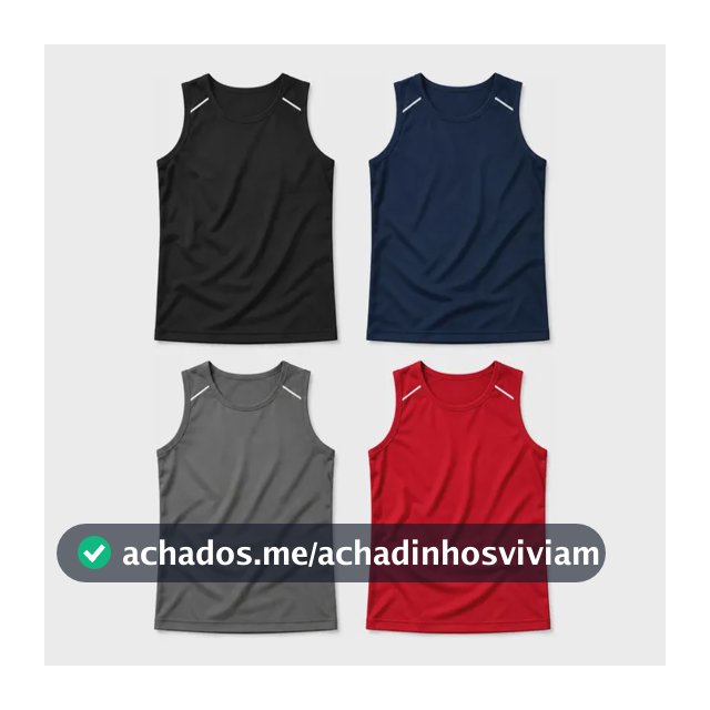 Kit 4 Regatas Dry Fit Masculina Basica Lisa Camisa De Treino