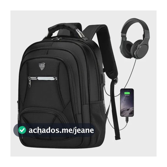 Mochila Masculina Impermeável Grande Reforçada Notebook 45l 3215-preto