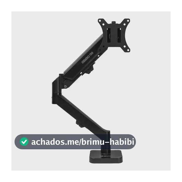 Suporte Articulado Para Monitor 13 a 32 Pistão a Gás Ajustável Zinnia Nimbo 110 Preto