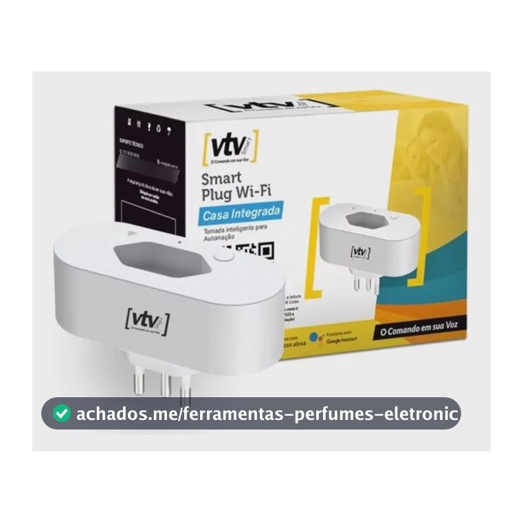 Tomada Inteligente Wi-Fi VTV Smart Plug Controle Remoto Voz Alexa