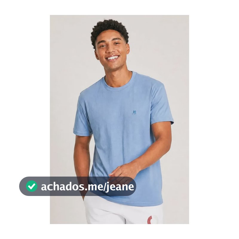 Camiseta Básica Polo Wear Azul-claro G