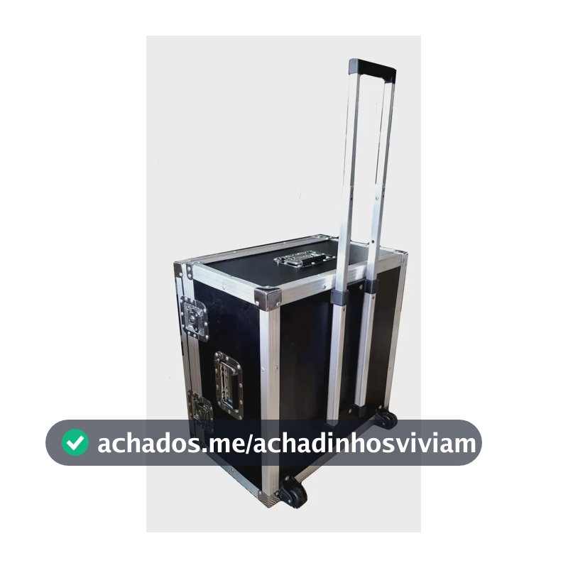 Case Baú Medidas Internas 50x50x30 Com Roda E Alça Tipo Mala