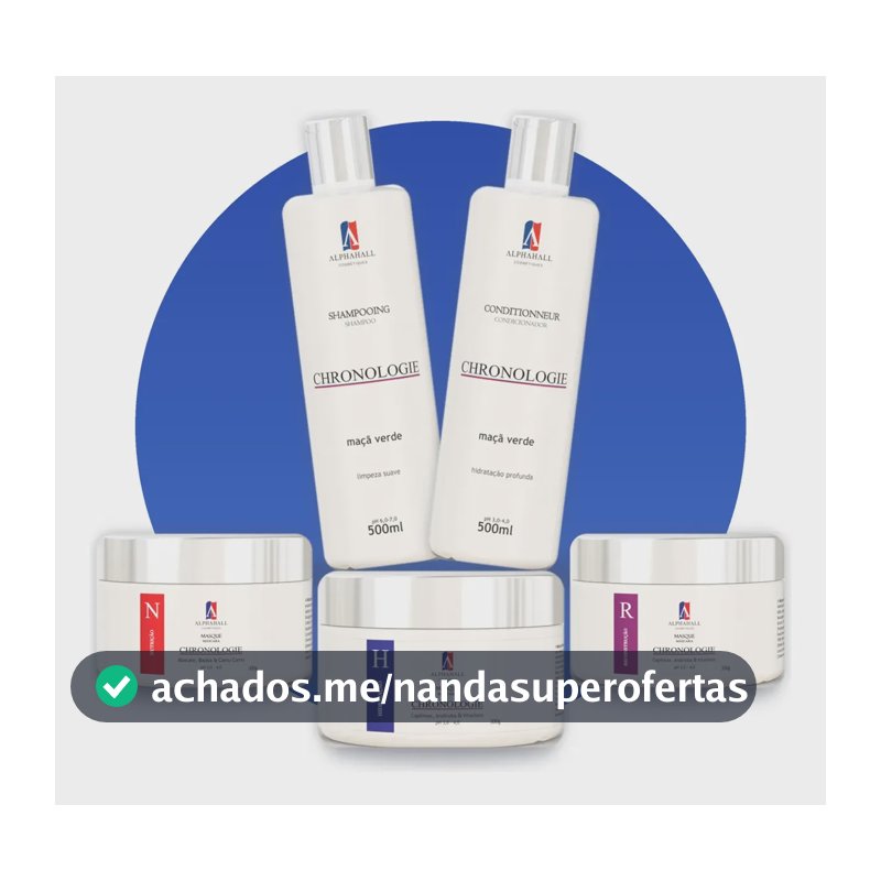 Kit 5 Un Cronograma Capilar Manutenção Completa Profissional Kit 5 Unidades