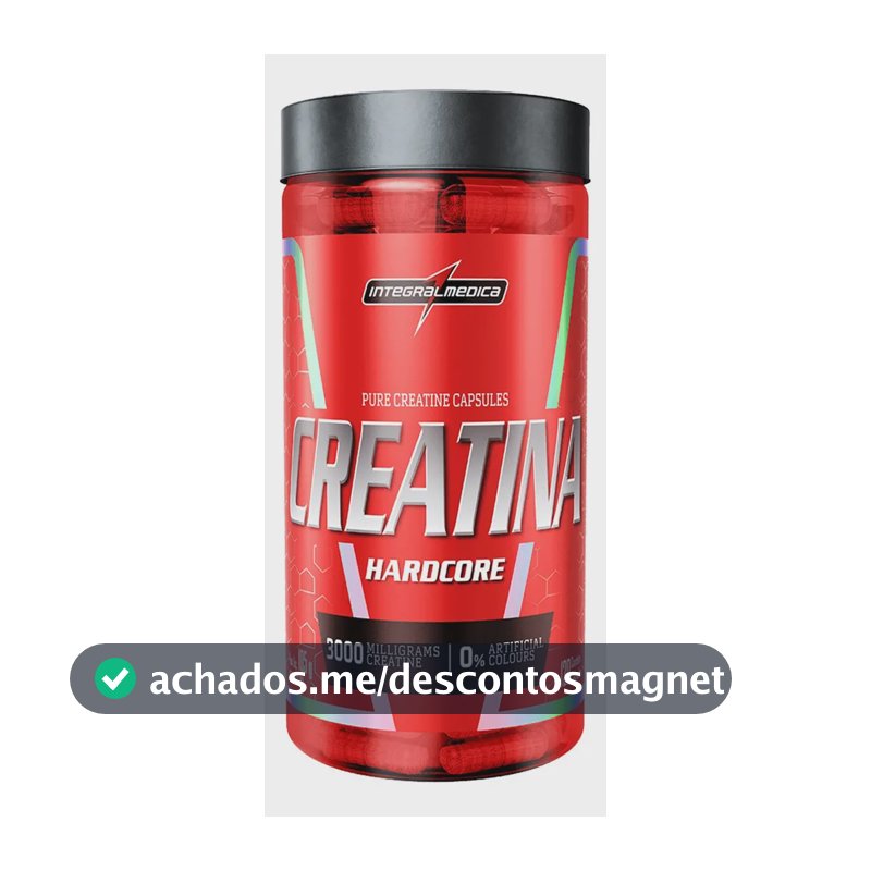 Creatina Integralmédica Hardcore em cápsula Sem sabor x 105g de 120 un