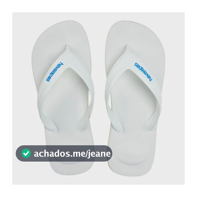 Chinelo Top Max Comfort Havaianas Branco Liso 39/40
