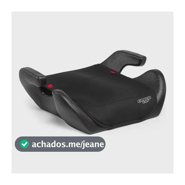 Booster Cosco Kids, Clippy, até 36kg, Preto