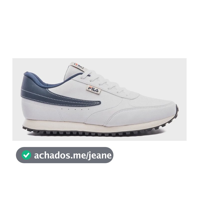Tênis Fila Renno Classic Sl Masculino Leve Confortável Branco/marinho/vermelho Liso 45 Br