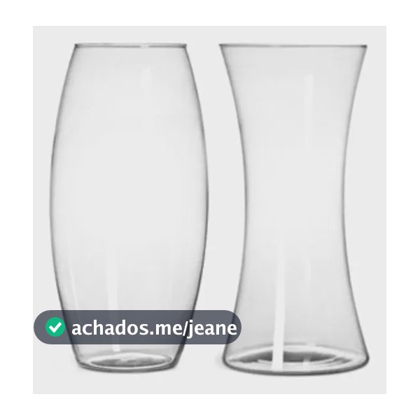 Kit De Vaso De Vidro Decorativo Romulo E Remulo Pequeno Transparente