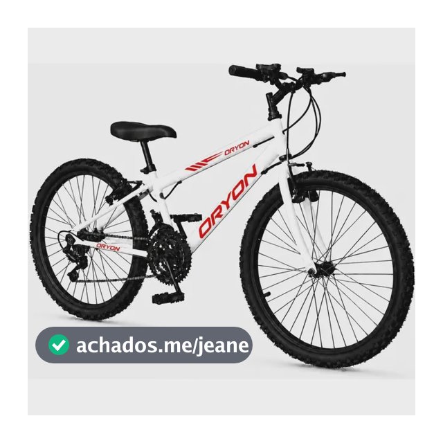 Bicicleta Aro 24 Com Marcha Branco/vermelho M18 Branco/vermelho 13
