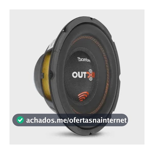 Subwoofer Bomber Outdoor 12 Polegadas 300w Rms 4ohms Grave Cor Preto