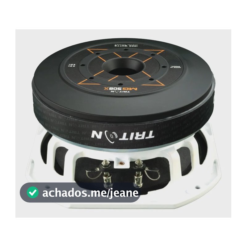 Alto Falante Woofer Triton 8" MG508X 500W RMS 8 Ohms Branco