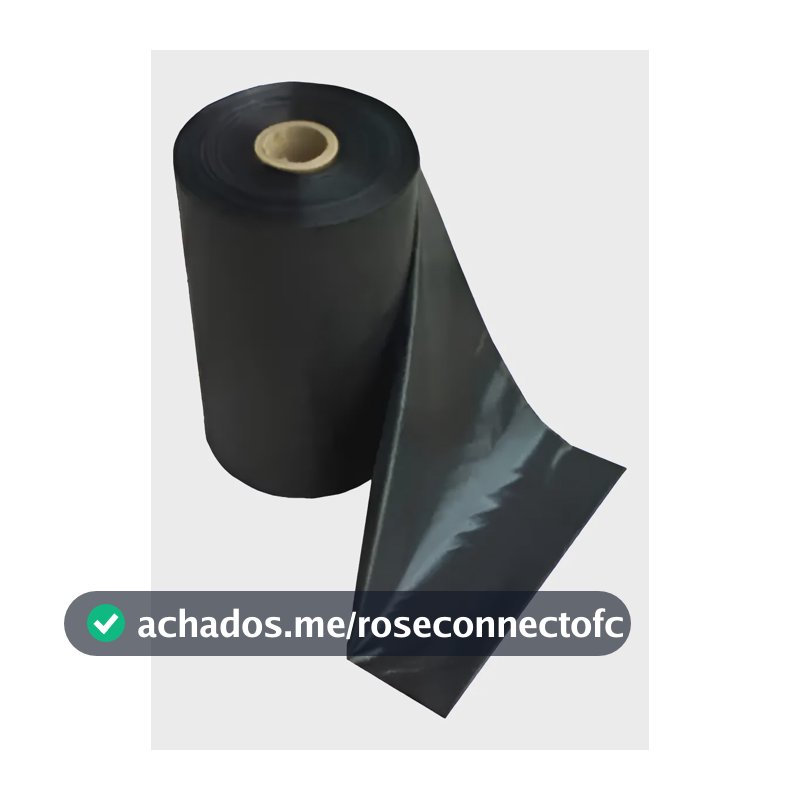 Lona Plastica  Preta Rolo 4 X 100m Plastica Rf 100micras