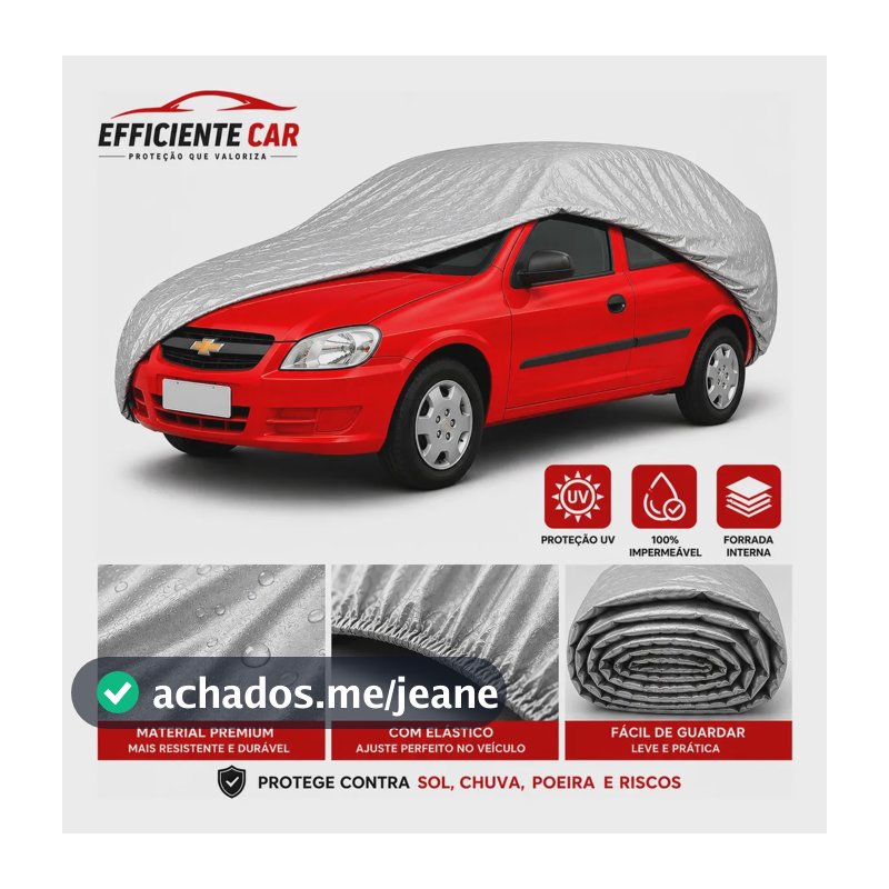 Capa Protetora Para Carro Forrada Proteção Contra Sol Chuva Chevrolet Celta 2000 A 2016