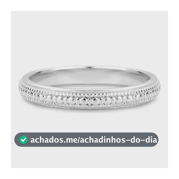Anel Life Textura Em Prata 925 14