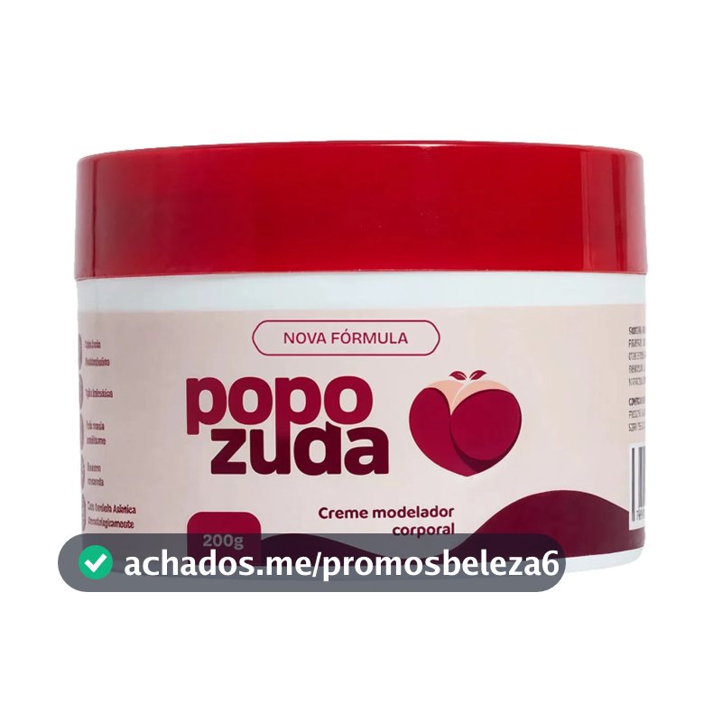 Popozuda Creme Rosa Corporal Anticelulite E Estrias 200g
