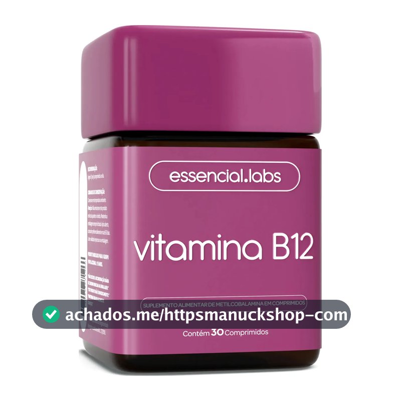 VITAMINA B12 Metilcobalamina - Fórmula com Máxima Pureza e Concentração - 30 Doses