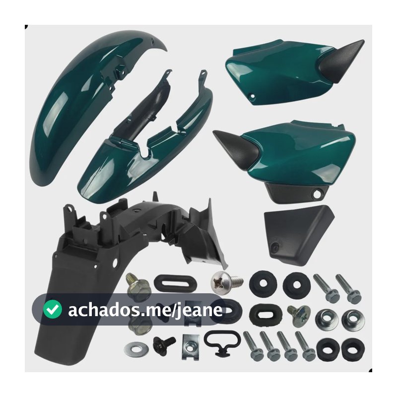 Carenagem Cg 125 Titan 2002 2003 Verde Boituva Parafuso  Verde Boituva