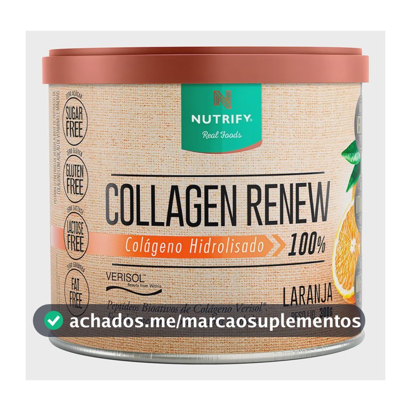 Colágeno Nutrify Renew em pó sabor Laranja x 300g
