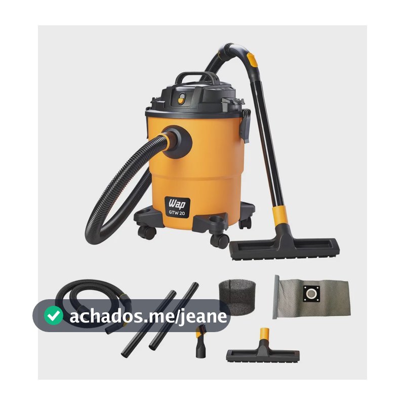 Aspirador de Pó e Água WAP GTW 20 1600W de Potência