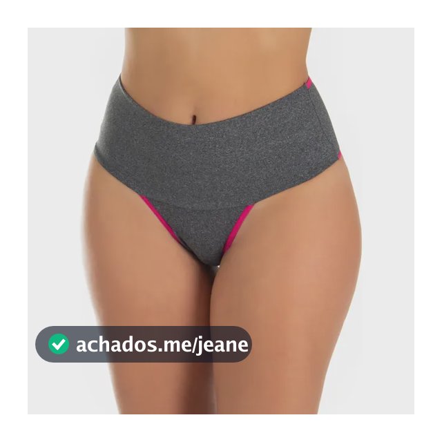 Kit 5 Calcinhas Fitness Modeladora Cós Alto Alta Compressão