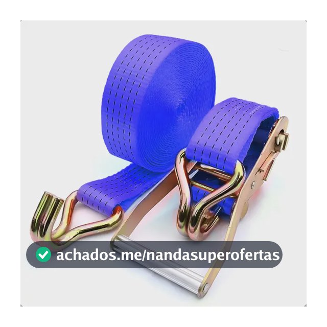 Kit Catraca E Cinta 9m 50mm Gancho J 5 Ton Caminhão