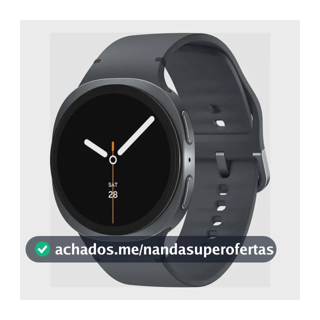 Smartwatch Samsung Galaxy Watch 8 40mm Bt Gps, Grafite Cinza-escuro