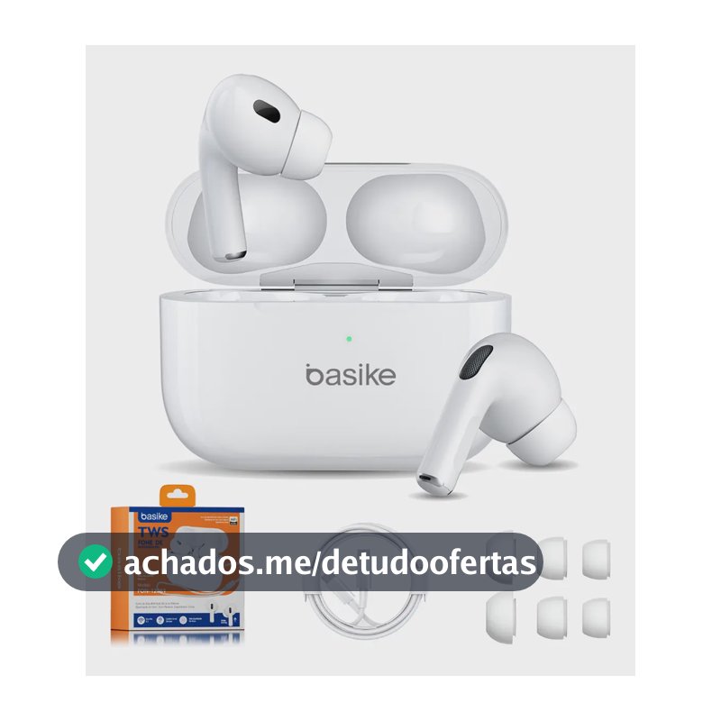 Basike Fone De Ouvido Sem Fio Bluetooth Para Bluetooth 5.3 Branco