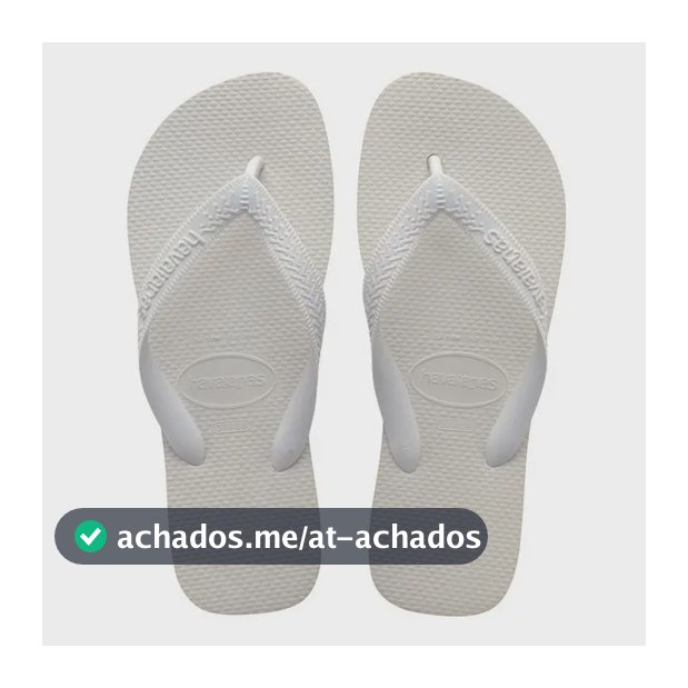 Chinelo Unissex Top Havaianas Liso Branco