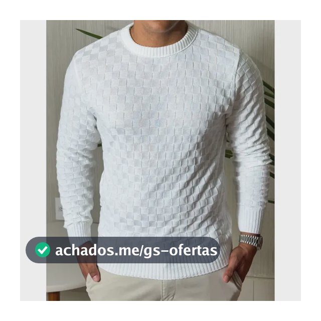 Suéter Masculino Lã Tricot Manga Longa Xadrez Blusa De Frio