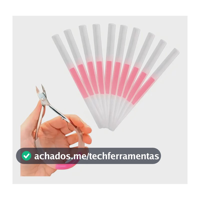 Kit 10 Tubos Mola De Silicone Para Alicate De Cutículas Cor Incolor