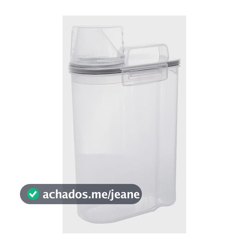 Pote Hermético Plástico Lyor My Box 2,5l Multiuso Com Tampa Transparente