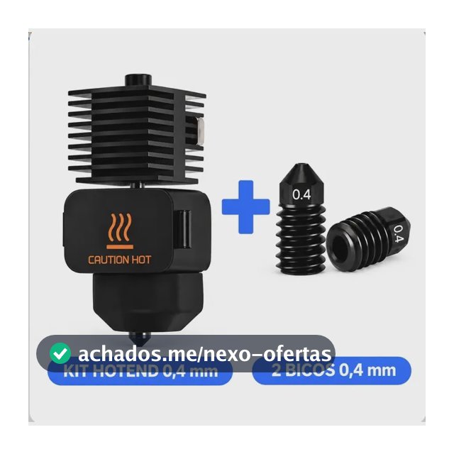 Kit Hotend 0,4mm Para Bambu Lab A1 / Mini Com 2 Bicos 0,4mm