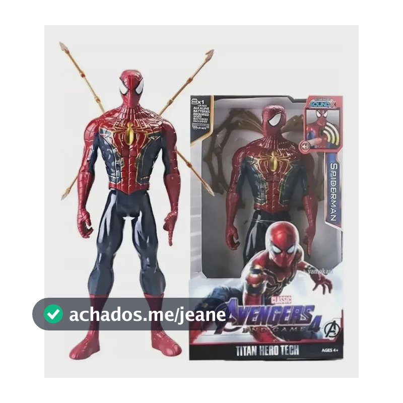 Spiderman Avg Dr. Doom, Articulado Com Luz E Son De 30cm.