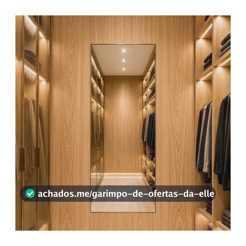 Espelho Florença 90x40cm Corpo Inteiro Grande Moderno Luxo Suporte