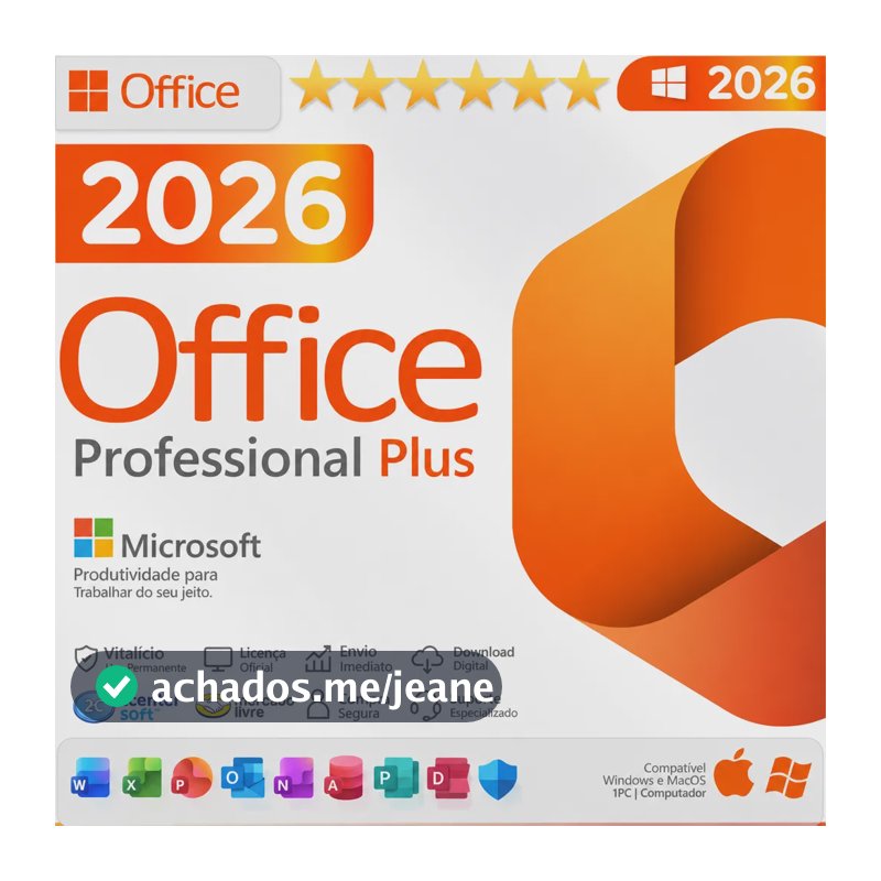 Licença Chave Office2026 Pro Plus Original - Digital