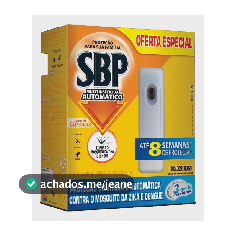 Multi-Inseticida Automático Óleo de Citronela SBP Caixa 250ml