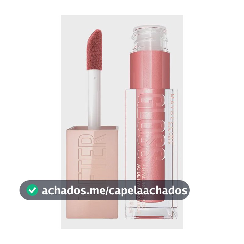Brilho Labial com Ácido Hialurônico Promove Lábios Volumosos Hidratados e Cheios de Brilho com Aplicador XL para Make Glow Maybelline NY Lip Lifter Gloss Cor Moon 5.4ml