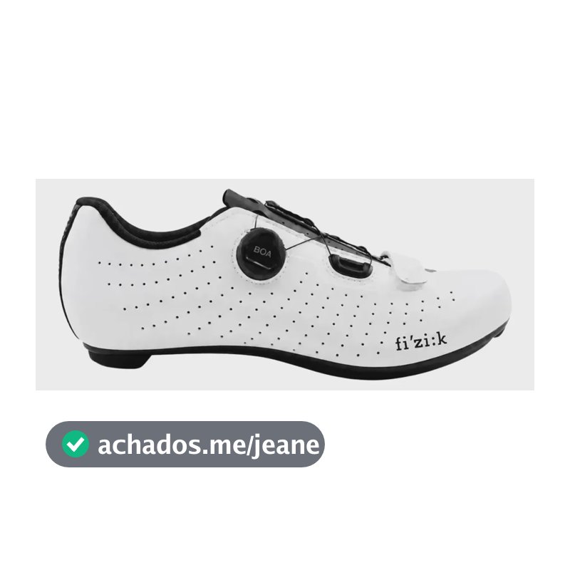Sapatilha Ciclismo Fizik Tempo Overcurve R5 Branca Branca 40 Br