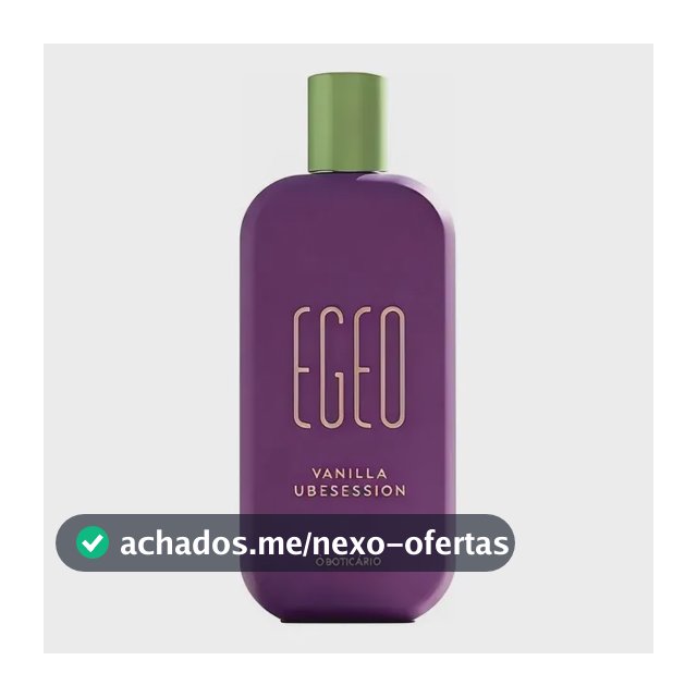 O Boticário Egeo Vanilla Ubesession colônia Feminina
